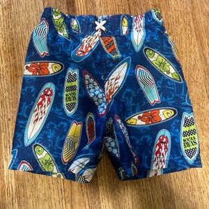Circo Blue Surfboard Print Kids Shorts